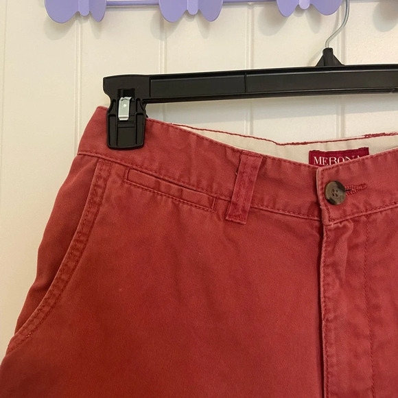 Merona men’s flat front red khaki shorts — size 30 - Picture 2 of 7